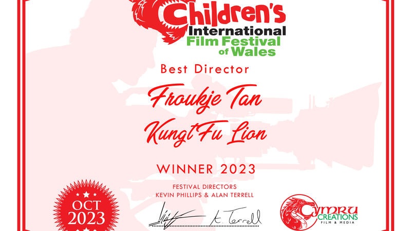 Award voor Kung Fu leeuw